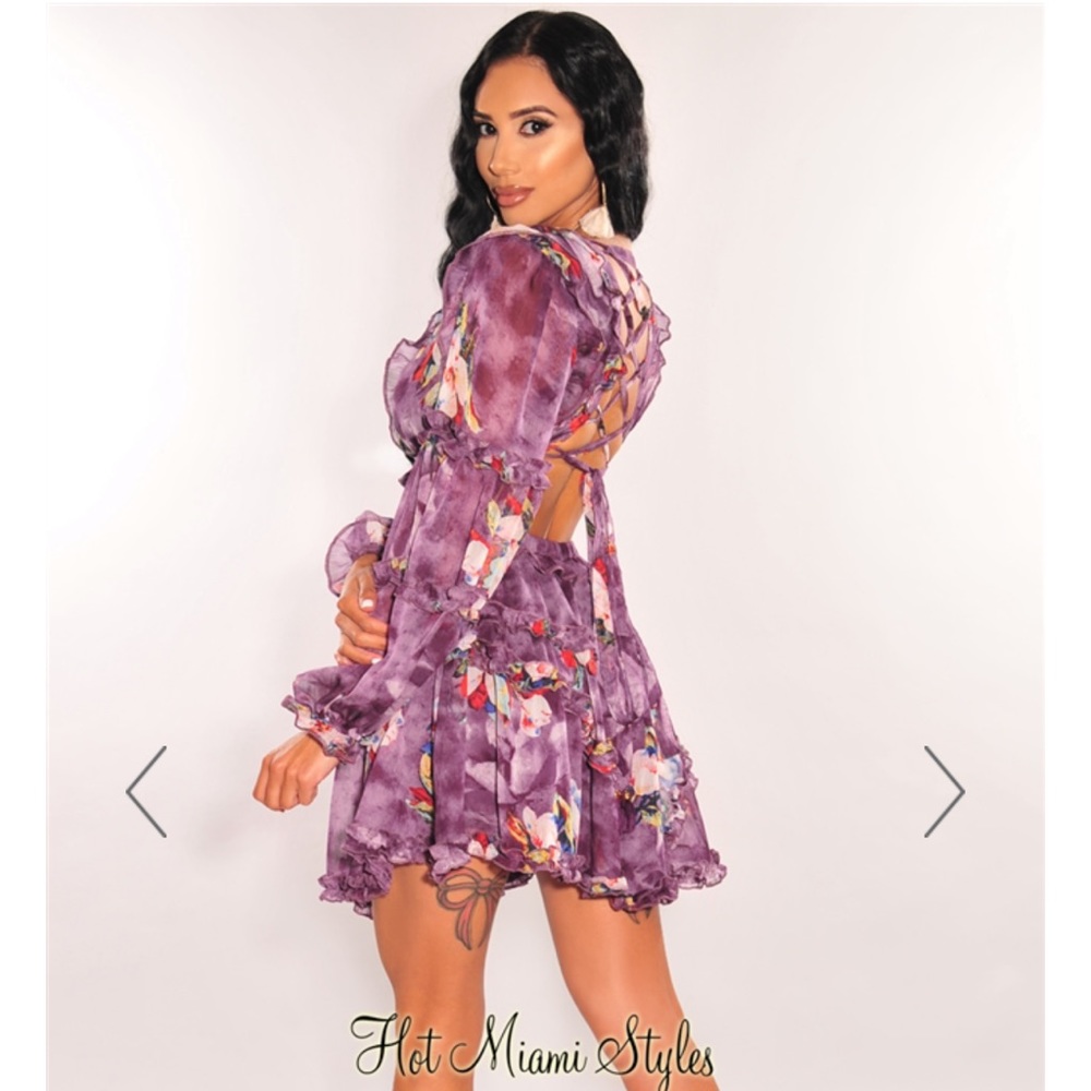 Amethyst floral dress